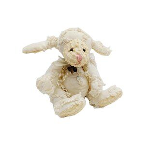 The Country Peddlers Rag Bunny Rabbit Stuffed Mini Plush 7" READ Easter